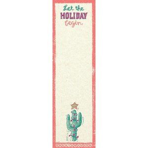 Magnetic List Notepad - Let the Holiday begin - Primitives by Kathy